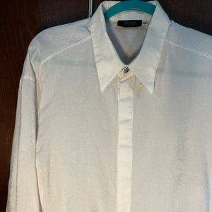 Men's Versace White Button Down